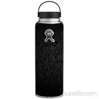 Skin Decal For Hydro Flask 40 Oz Wide Mouth / Black Floral   